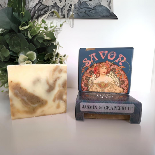 Jasmine and Grapefruit relaxing natural soap