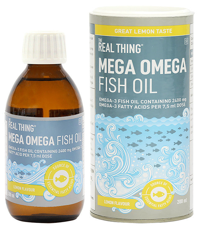 The Real Thing Lemon flavoured Omega 3 Fish Oil